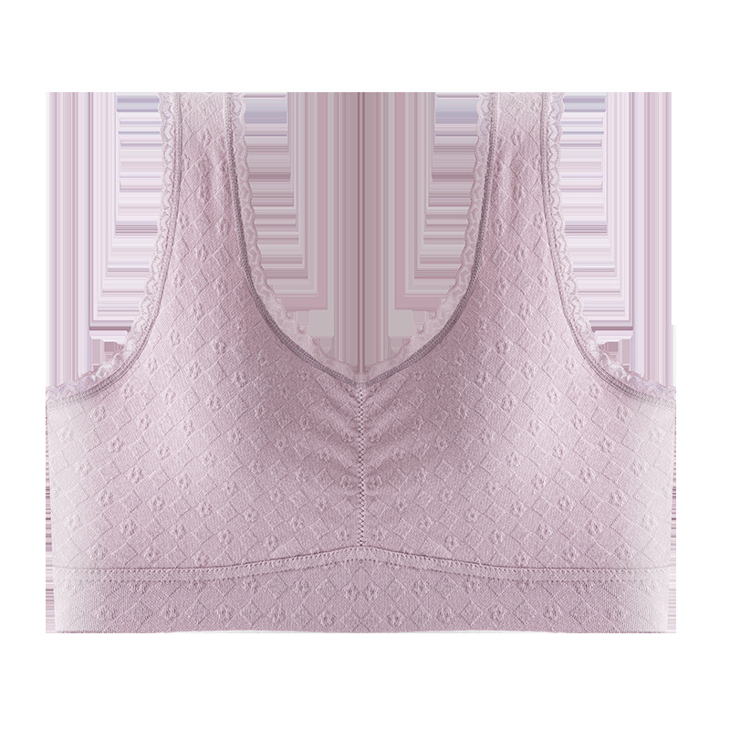 Madre ropa interior mujer de mediana edad sujetador de mujer hebilla delantera verano fina transpirable talla grande sujetador estilo chaleco ropa interior refrescante