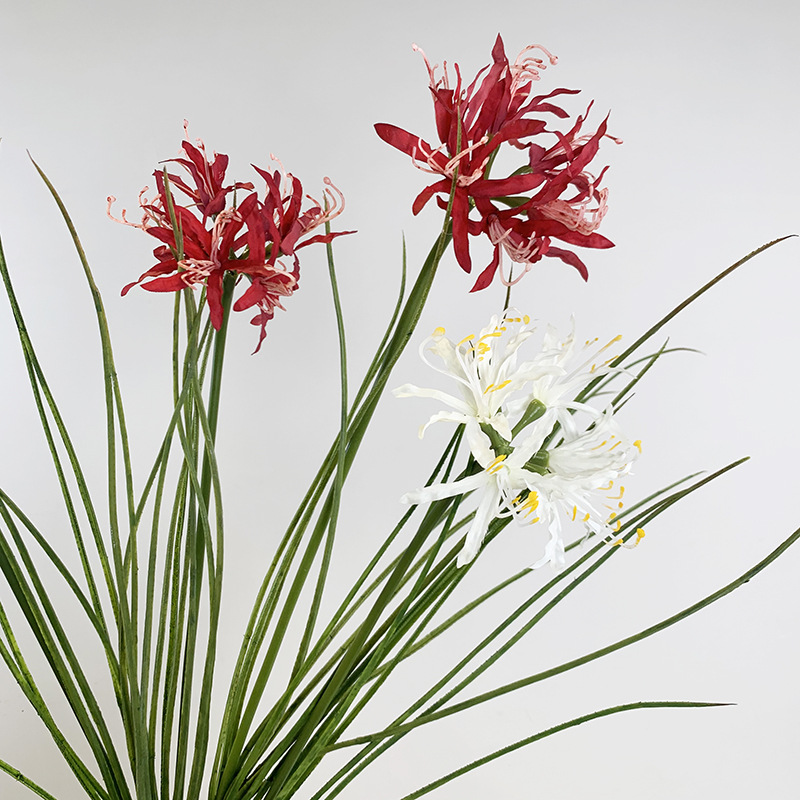 跨境仿真彼岸花仿真花曼珠沙華風雨蘭婚慶假花裝飾家居攝影拍照道