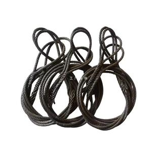 Inserted wire rope lifting and hoisting double-buckle sling head lifting tool wire rope 14mm16mm18mm