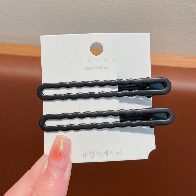 Pinza para el cabello de dopamina sin costuras de color caramelo clip lateral femenino flequillo clip para el cabello roto tocado clip de pico de pato y2k horquilla de una palabra