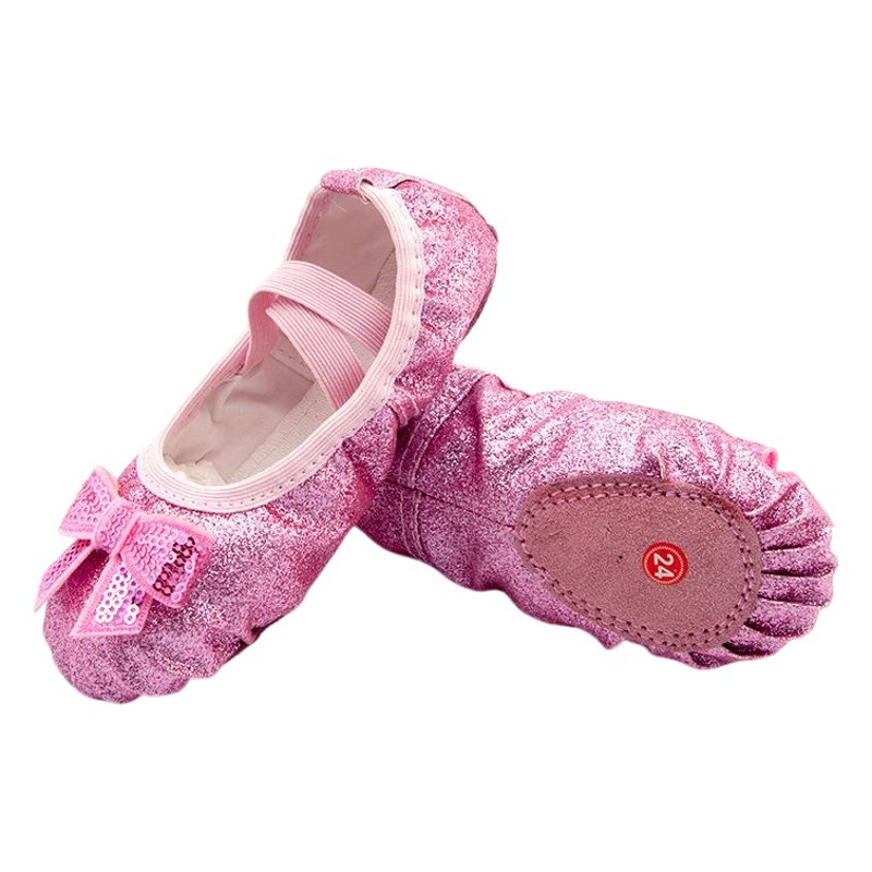 Детская танцевальная обувь с мягкой подошвой для тренировок, детская балетная обувь для девочек, обувь для китайских танцев, танцевальная обувь с кошачьими когтями