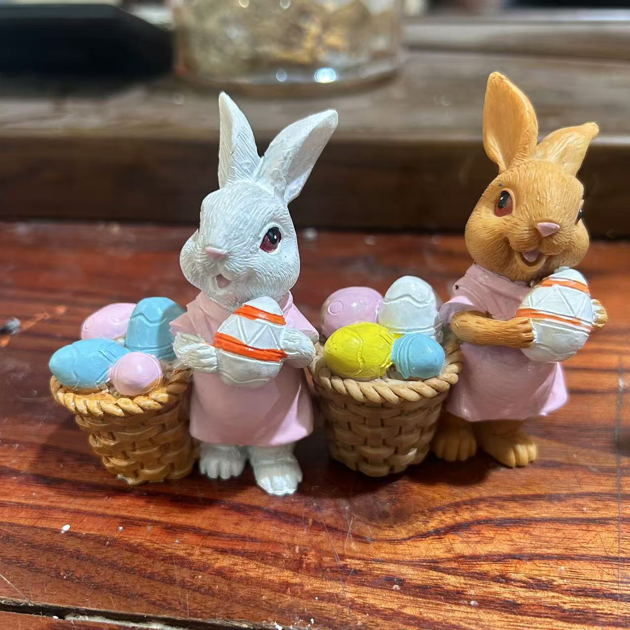 Easter Cute Rabbit Micro Landscape Garden Balcony Flower Pot Landscape Ornaments Decorative Ornaments Resin Crafts