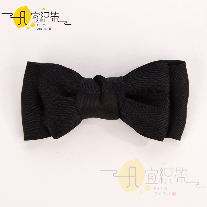 黑色双层蝴蝶结配件女夏天精灵耳固定发卡公主头侧边刘海夹辅料|undefined