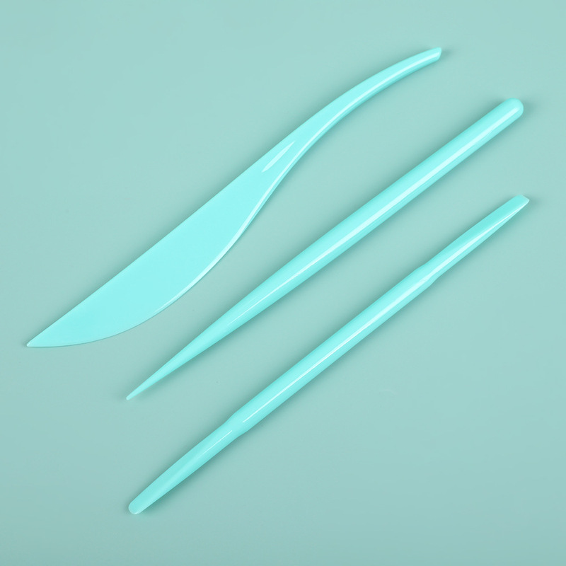 Ultra-light Clay Tool Three-piece Handmade DIY Plastic Tool Knife Soft Pottery Clay Sculpture Craft Carving Knife Clay Knife Ultra-light Clay Tool Three-piece Handmade DIY Plastic Tool Knife Soft Pottery Clay Sculpture Craft Carving Knife Clay Knife