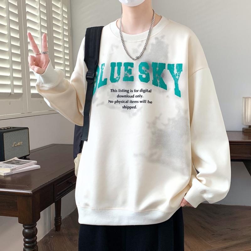 2025新款春秋季卫衣男孩初中高中学生长袖t恤青少年大童秋装上衣|undefined