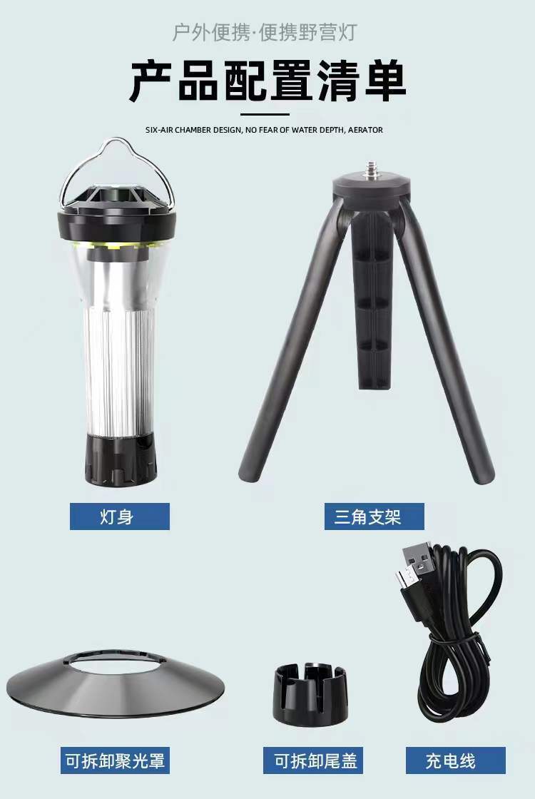 Nuevo al aire libre faro camping Luz Led iluminación camping luz mini portátil USB recargable linterna camping Luz