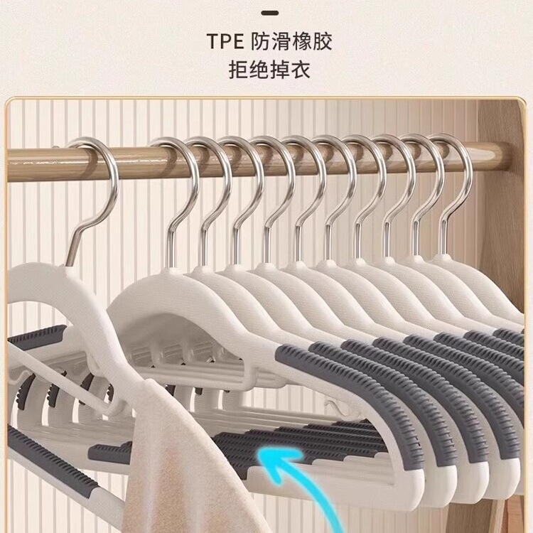 Clothes Hanger with No Trace of Marks, Prevents Shoulder Creases, Anti-Slip for Drying Clothes, Enlarged and Thickened Hanger, Non-Slip Clothes Hanger