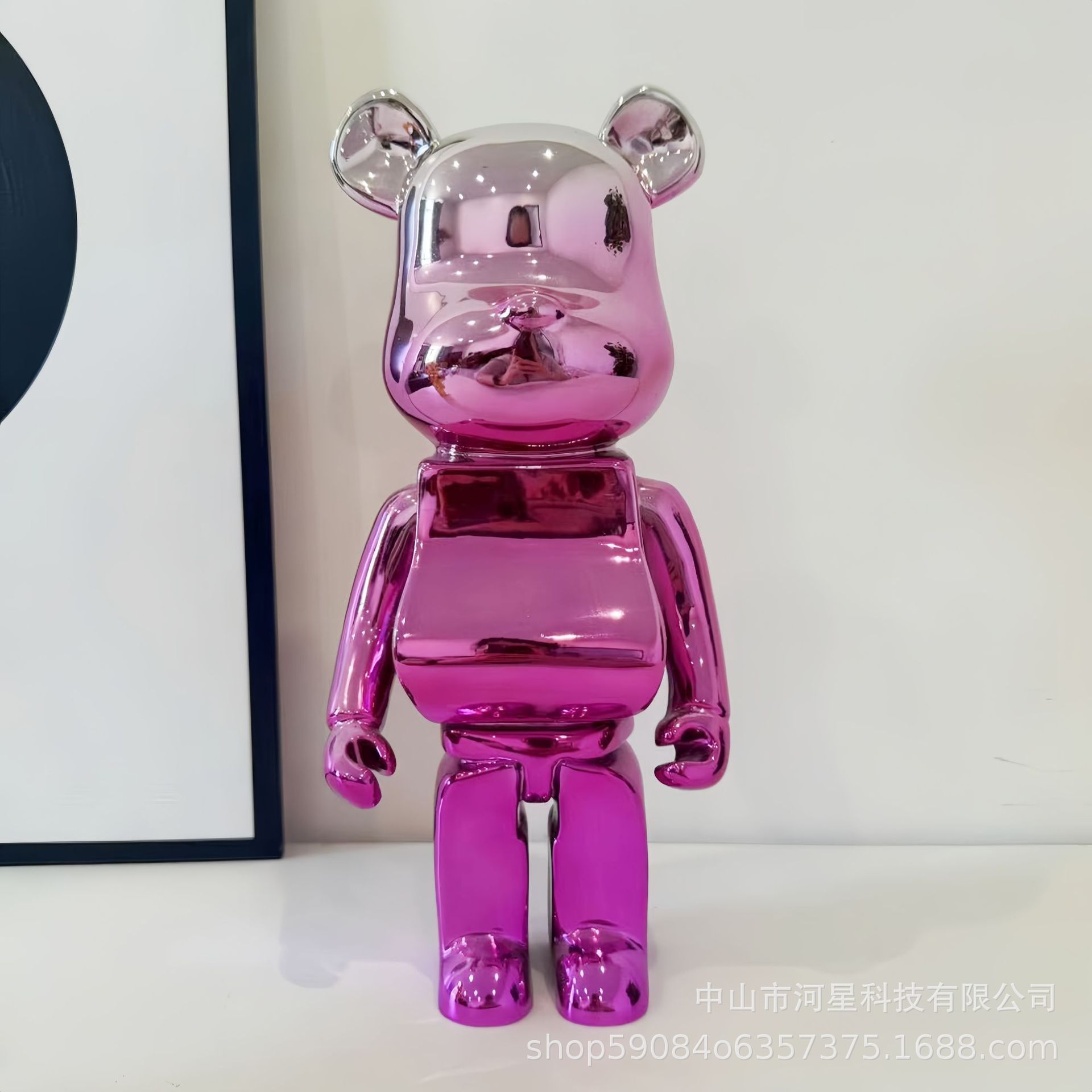 핑크 폭력 곰 L14*W13*H33cm