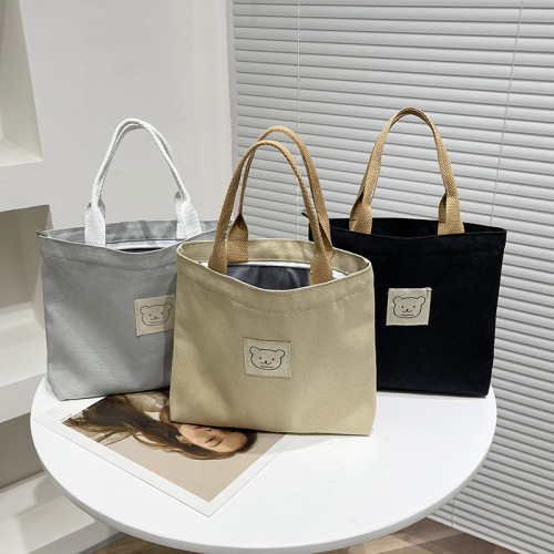 Women's bags niche design canvas handbags lunch bag mommy bag handbag fashionable canvas handbags