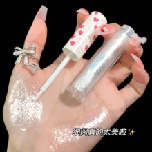 一滴泪超闪液体眼影亮晶晶细闪珠光亮片卧蚕笔提亮单色眼影液高光