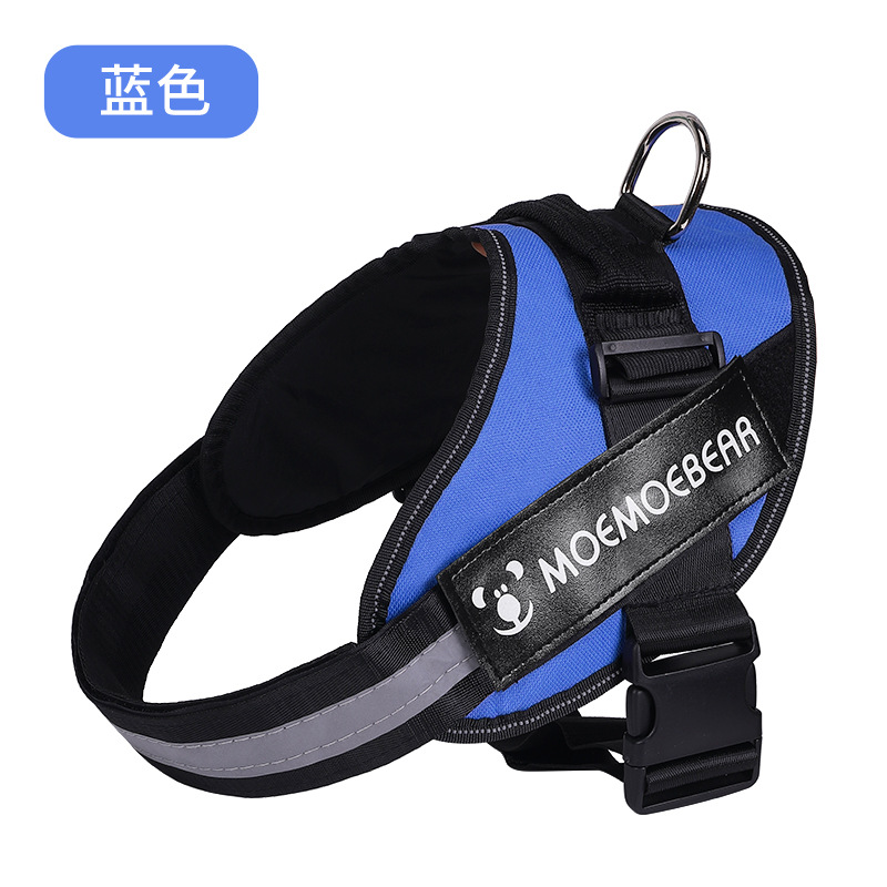 Fábrica de suministros para mascotas a prueba de explosiones K9 correa para el pecho para mascotas chaleco mediano y grande correa para el pecho de la cuerda de tracción del perro al por mayor