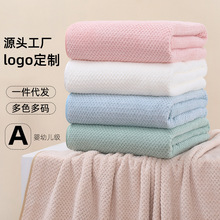 珊瑚绒大浴巾吸水速干加厚菠萝格游泳沙滩巾美容院a类礼品大浴巾