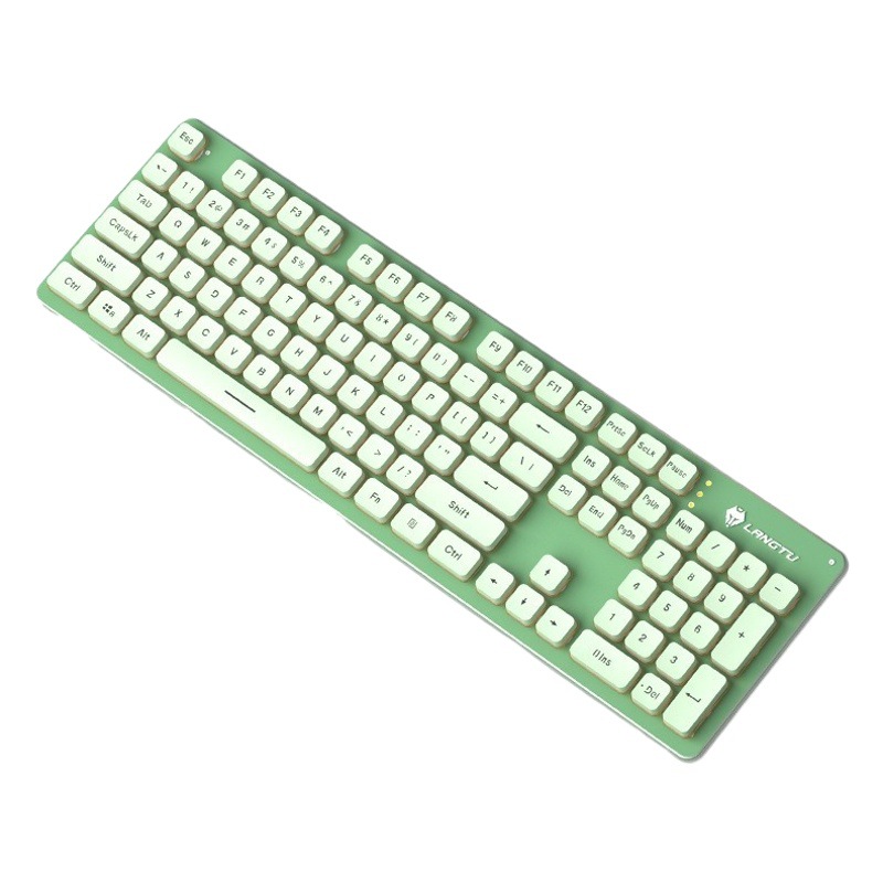 狼途l 1有線薄膜発光懸濁104キーボード静音usbゲームオフィスコンピュータ周辺機器卸売りクロスボーダー