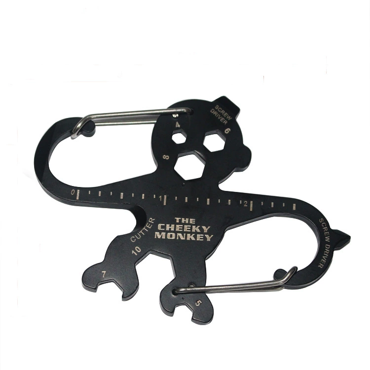 EDC Инструменты открывалка для бутылок животных открывалка для бутылок карабин открытый подвесной инструмент брелок