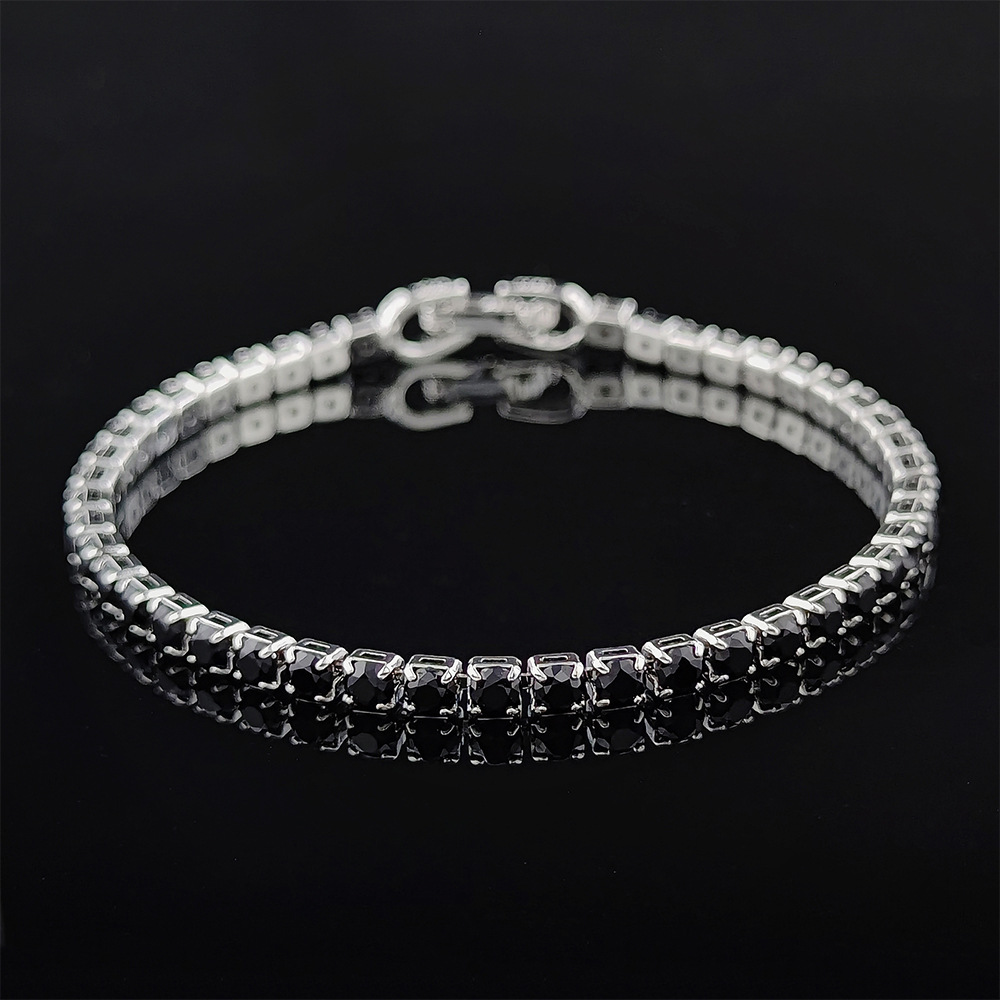 Hip Hop Tennis Armband Handstück Mehrfarbiges Zirkon Armband Damen Volldiamant Nicht verblassend S5787_voghion.com