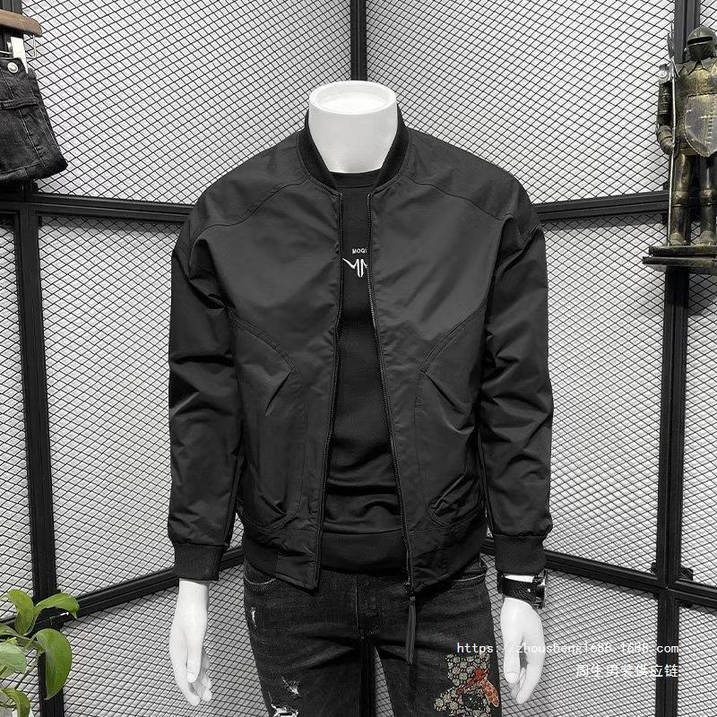 2024 Autumn New Men's Jacket Korean Style Fashion Brand Slim-fit Collar Casual Baseball Suit Youth Jacket Free Shipping