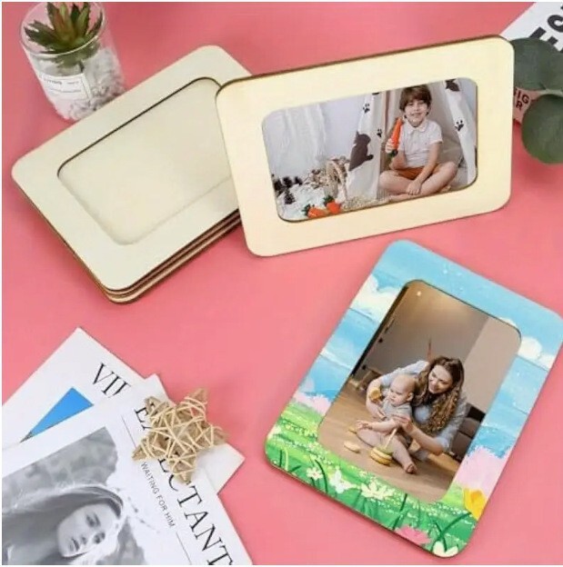 Cross-Border European-Style Simple Wooden Hand-Painted Graffiti Photo Frame Ornament Easter Wooden Crafts Square Display Stand Gift Cross-Border European-Style Simple Wooden Hand-Painted Graffiti Photo Frame Ornament Easter Wooden Crafts Square Display Stand Gift