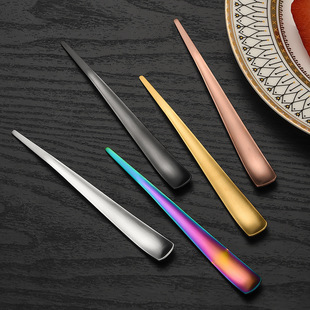 304 stainless steel matte teaspoon teaspoon tea dual-use dessert fork coffee honey yogurt mixing spoon