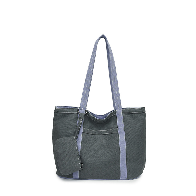 Gran capacidad y estilo extranjero, bolsos especiales de soporte personalizados, empalmes de lona, nuevos bolsos de axilas de cercanías, bolsos individuales simples y personalizados