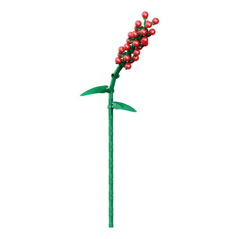 钻马积木花永生花束抱抱桶仿真花小颗粒积木DIY玩具七夕女生礼物|undefined