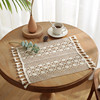 Foreign trade thermal selling INS wind cotton anesthesia cushion cushion cushion cutout hollow and simple rural table cloth shooting background cloth