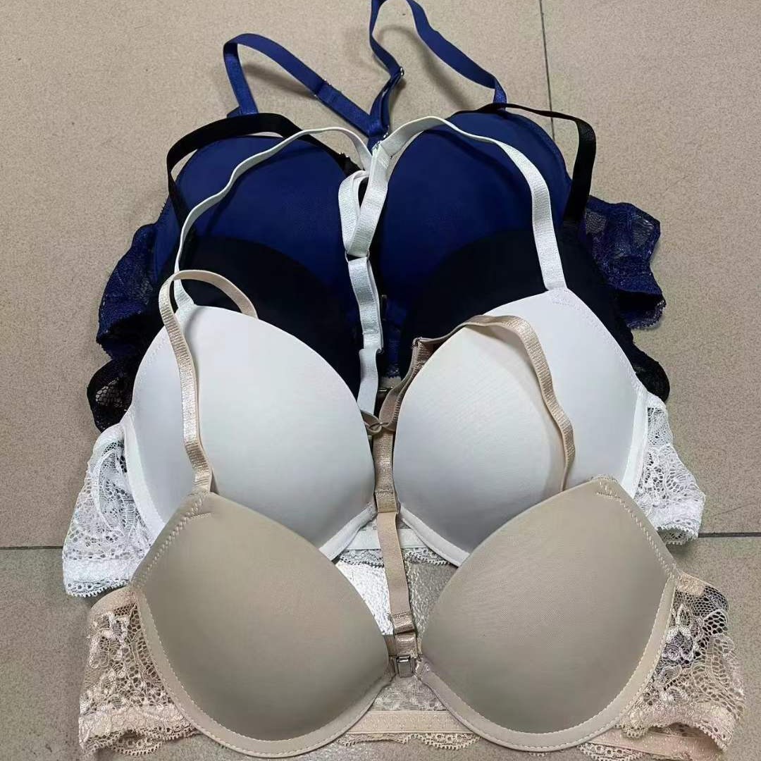 Comercio exterior nuevo exterior europeo y americano ropa interior de las mujeres individuales cómodo con anillo de acero más tamaño sujetador fábrica al por mayor