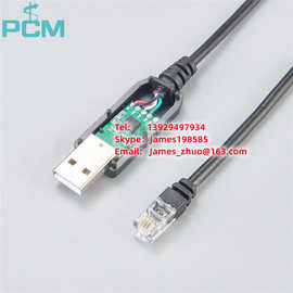 FTDI USB转RS485 RJ9/RJ10/RJ11/RJ12/RJ45 RJ45接线端子电缆