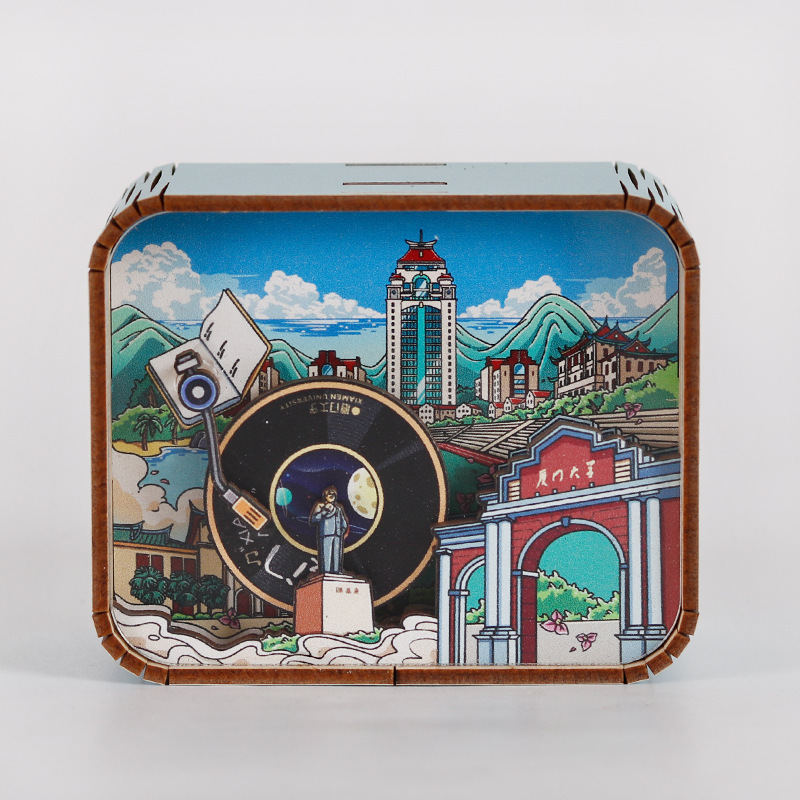 オリジナルアモイ重慶南京西安都市動態オルゴールオルゴールオルゴール観光記念品|undefined