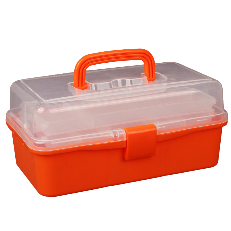 Caja de herramientas de arte de Delissi, caja de almacenamiento de pincel de pintura casera, caja de almacenamiento multifuncional de pintura transparente