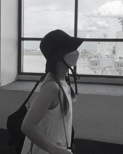 THE HAT Korea Dongdaemun Agent Purchase Summer Foldable Windproof Rope Wide Brim Sunshade Sunscreen Fisherman Hat 