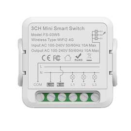 1个 规格：3CH 颜色：图片色 材质：阻燃PC+PCB AC100-240V WIFI