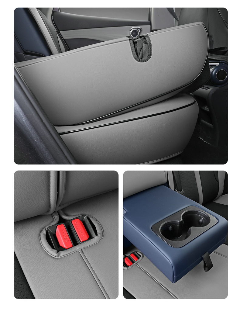 Suitable for Byd Yuan Plus Car Seat Cover, Four-Season Universal Seat Cushion, Fully Surrounded Car Cushion, Breathable Leather Seat Cover