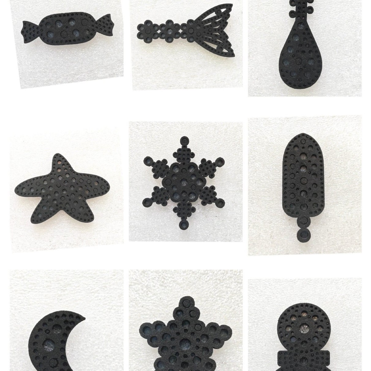 满钻底托雪花星星月亮皇冠五角星海星花朵棒棒糖鱼尾DiY饰品空托