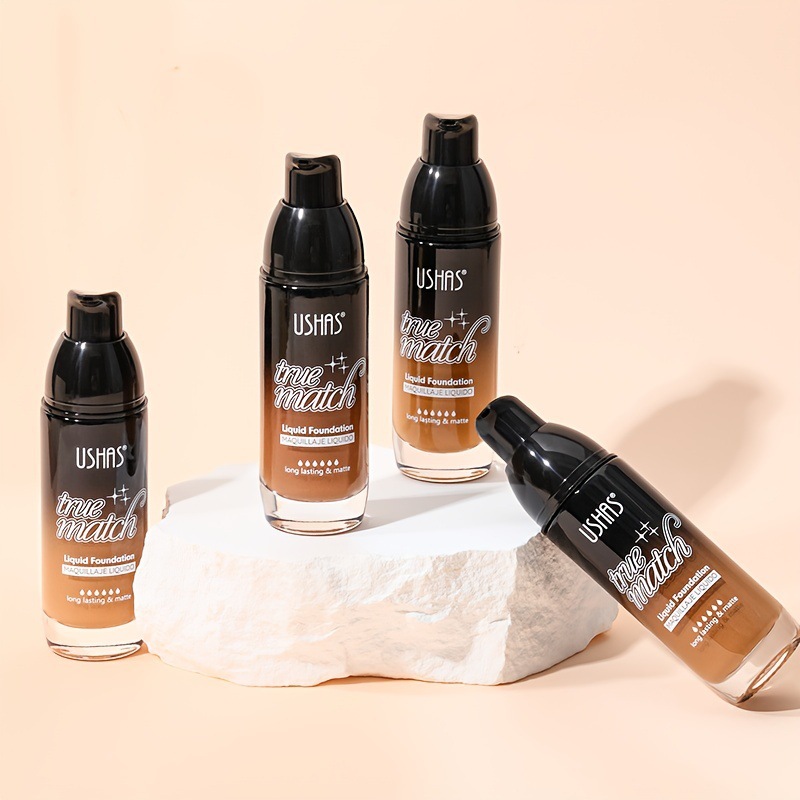 USHAS comercio exterior base líquida transfronteriza, base mate, base de control de aceite concelador FS428A