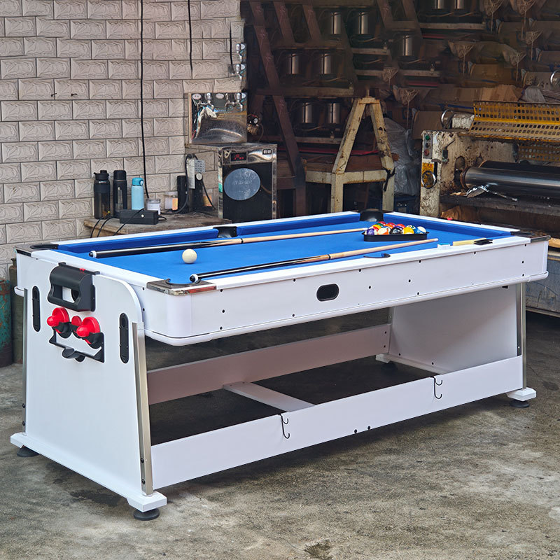 Nuevo multi-funcional 4-en-1 multi-función bola Mesa Flip bola mesa de billar mesa/globo de aire mesa de billar 4in1