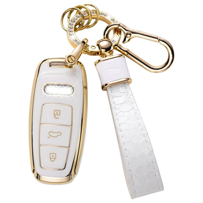 Cross-Border Hot-Selling Gold Edge Key Car key bag - bagged-aodid