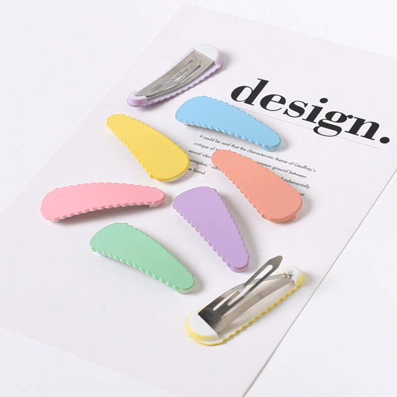 Wavy matte hairgrip handmade drop-shaped, Korean style, internet celebrity, DIY