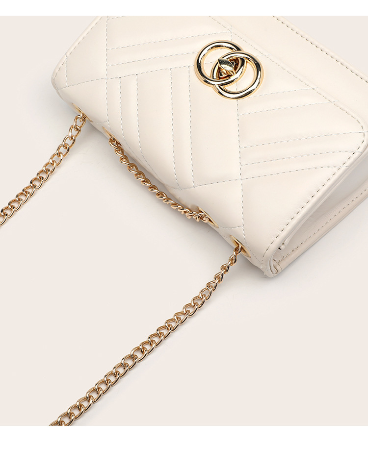 Borsa a tracolla donna versatile con ricamo e catena alla moda_voghion.com