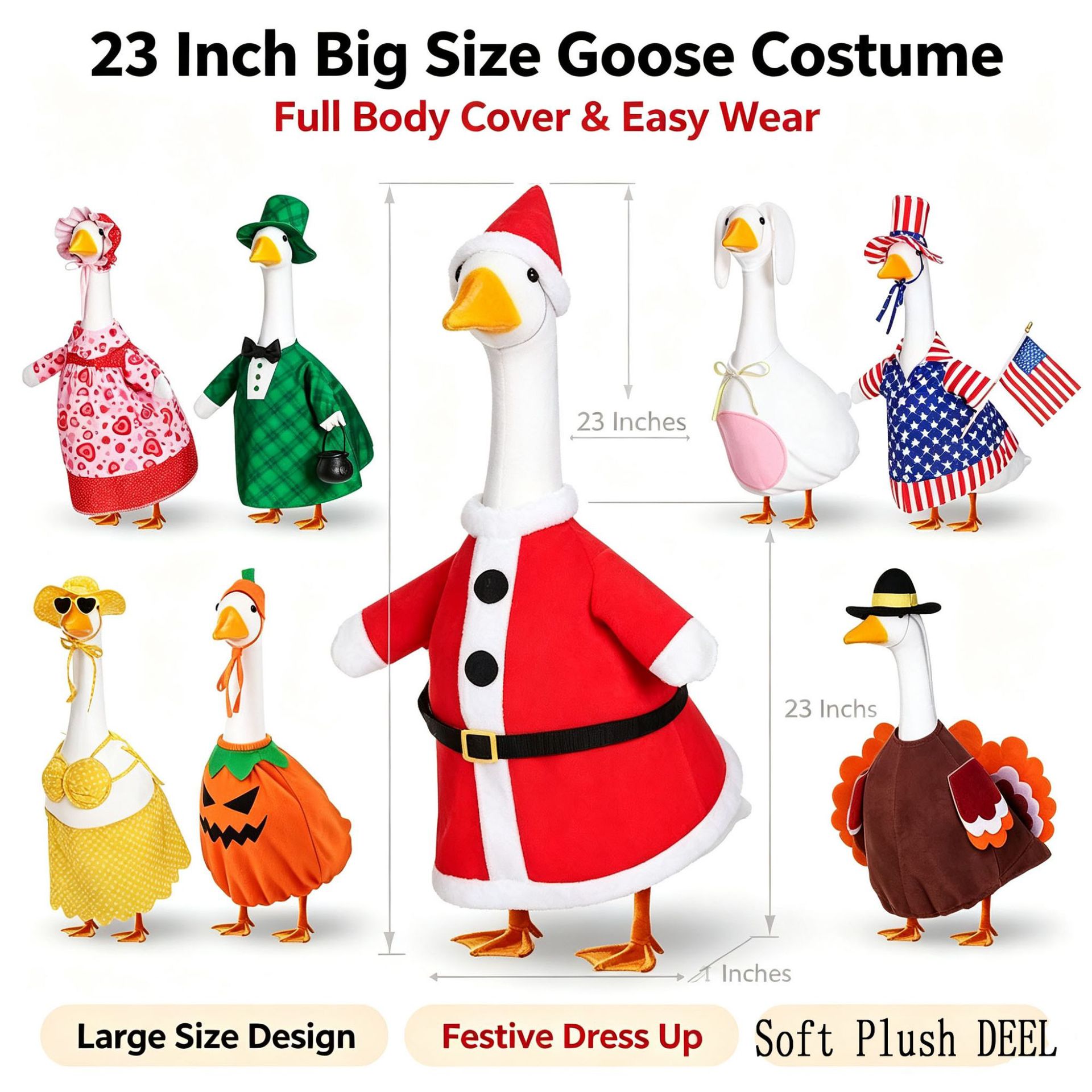 Halloween Spooky Lawn Goose Festival Costume Set