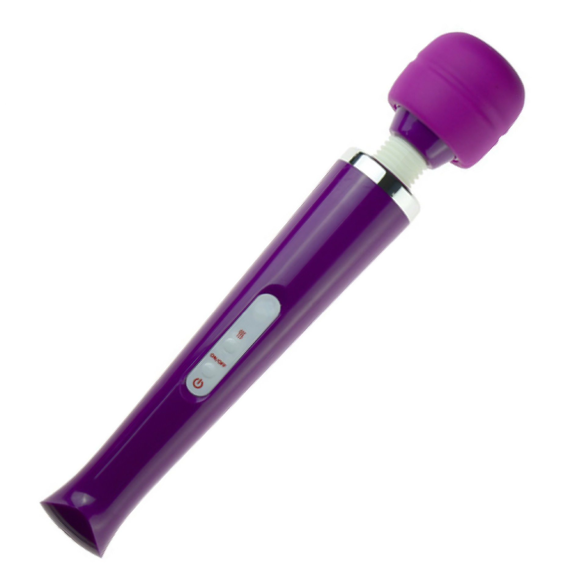 Large Plug-In AV Wand Vibrator for Women, Silicone Clitoral Massager, Orange — detail image 7