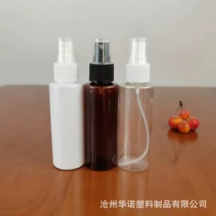 24 teeth 100ml fine mist spray bottle pet flat shoulder transparent plastic packaging bottle cosmetic water liquid sub-packaging small spray bottle