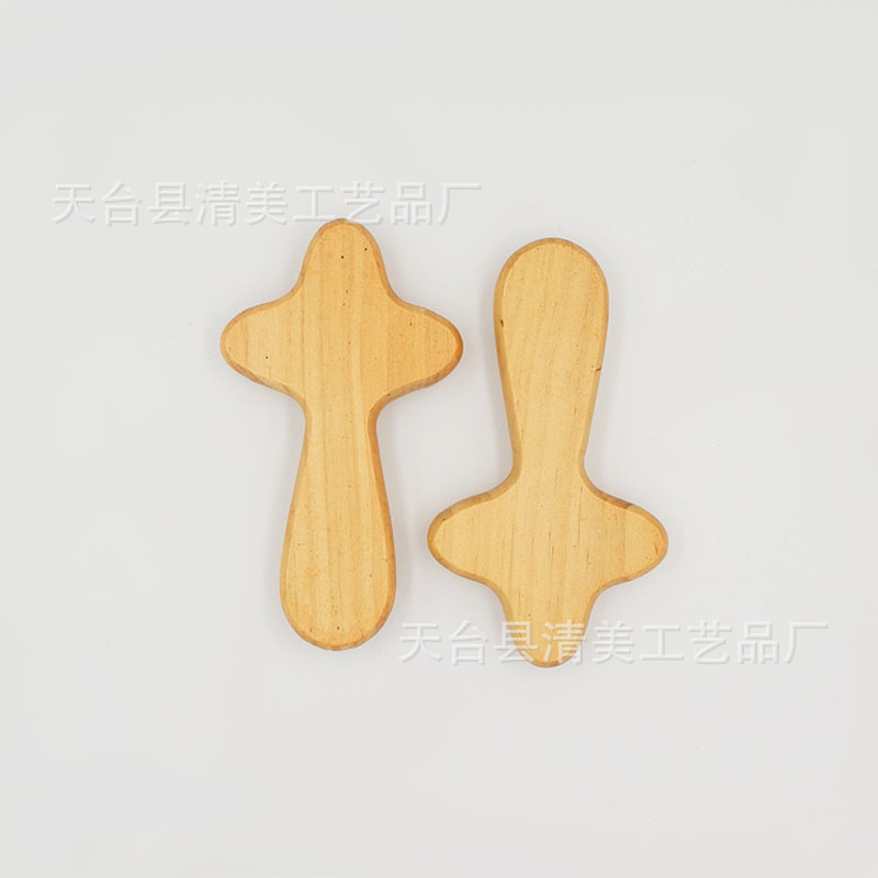 Colgante de madera maciza, cruz de pino, artesanía de madera, cruz de mano, madera de oración