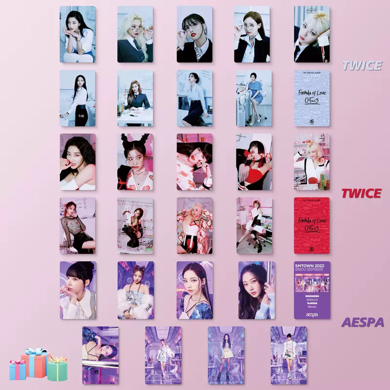 AESPA официальный малый талон Ли Чжи Мин фотокарточка TWICE альбом Formula of Love периферийная карта