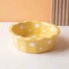 Yellow (lace dot bowl)