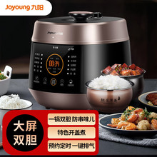 九阳电压力锅 一锅双胆 铜匠大火 预约定时高压锅Y-50C82
