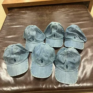 可扫码原厂牛仔RL拉夫棒球帽男女情侣纯棉polo刺绣小马标防晒帽子