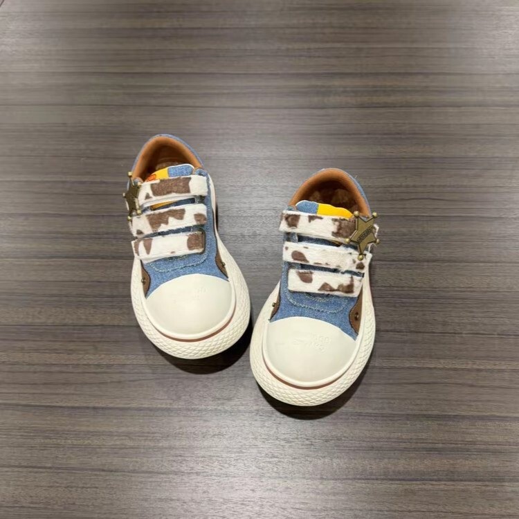 ADC达芬奇男女联名款米奇黑色大头鞋女可爱圆头增高牛仔帆布鞋潮|undefined