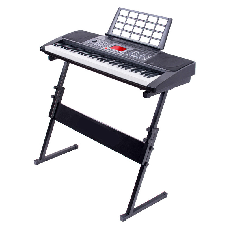 Z-tipo ajustable 61 clave 54 clave universal soporte de órgano electrónico accesorios de instrumentos musicales niños adultos soporte de órgano electrónico marco negrita