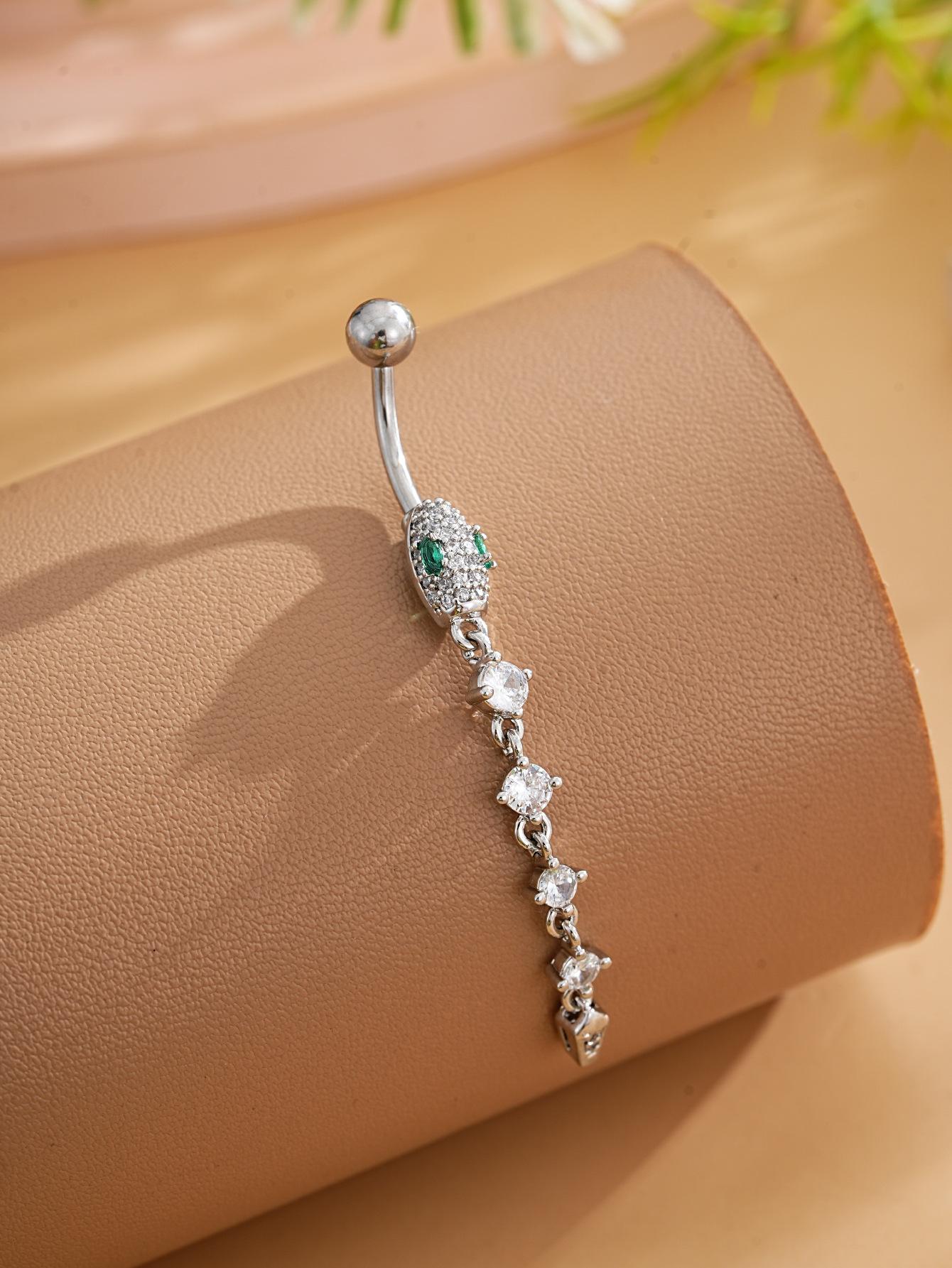 Set de piercings nombril élégants doré zircon bijoux de corps_voghion.com