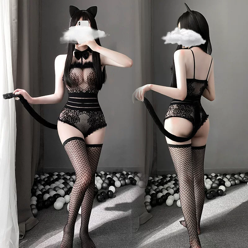 Сексуальное нижнее белье, боди, униформа, набор, косплей